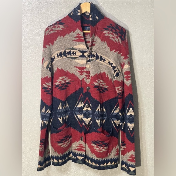 Polo Ralph Lauren Southwest Print Sweater - Size M - Picture 1 of 4